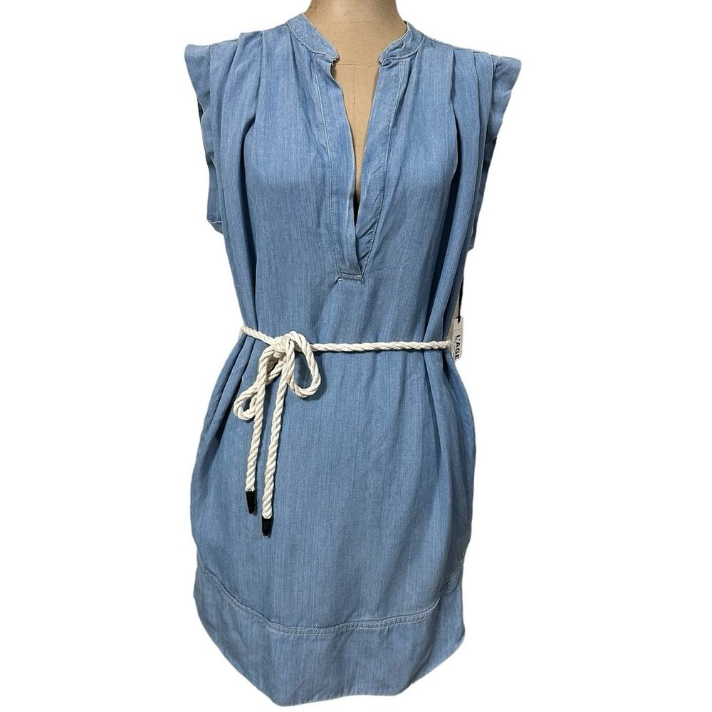 L'AGENCE Blue Mini Dress